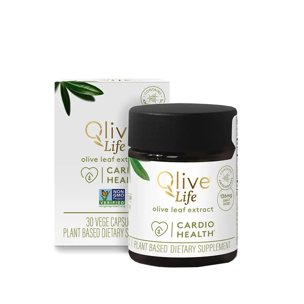 Olive Life Capsule 30s Box and jar front