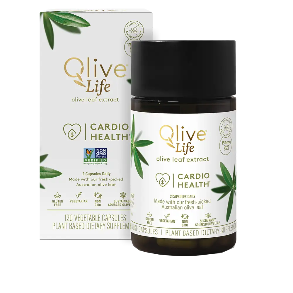 Olive Life Capsule 120s Box and Jar Front