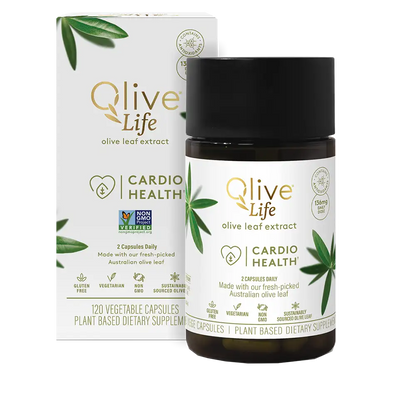 Olive Life Capsule 120s Box and Jar Front