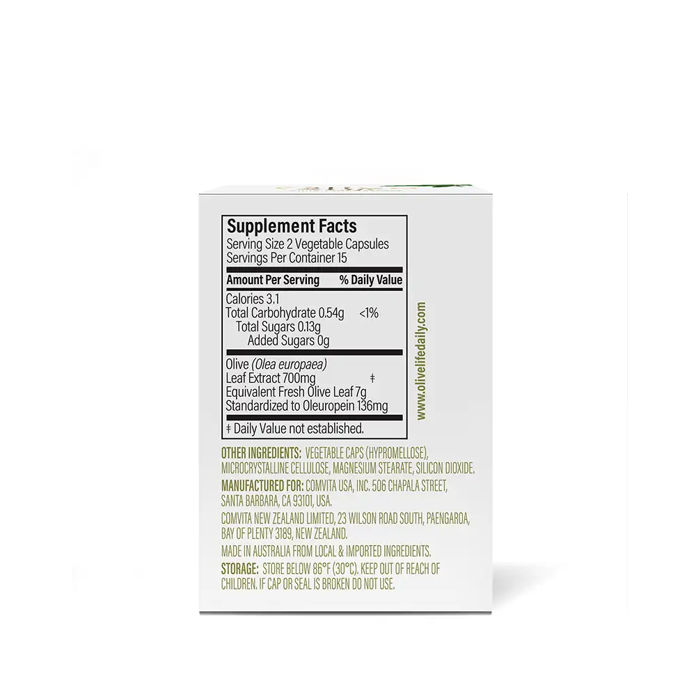 Olive Life Capsule 30s Box Right