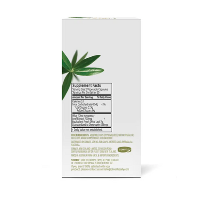 Olive Life Capsule 120s Box Back