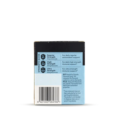 Immune Bee Propolis High Strength 1-A-Day PFL 30 Veg Capsules Box B