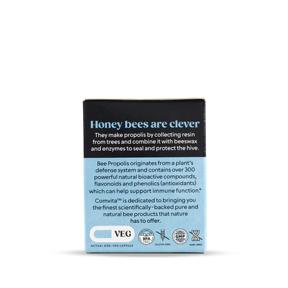 Immune Bee Propolis High Strength 1-A-Day PFL 30 Veg Capsules Box L