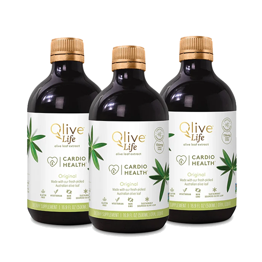 Olive Leaf Extract Cardio Health Liquid 500ml 3-Pack