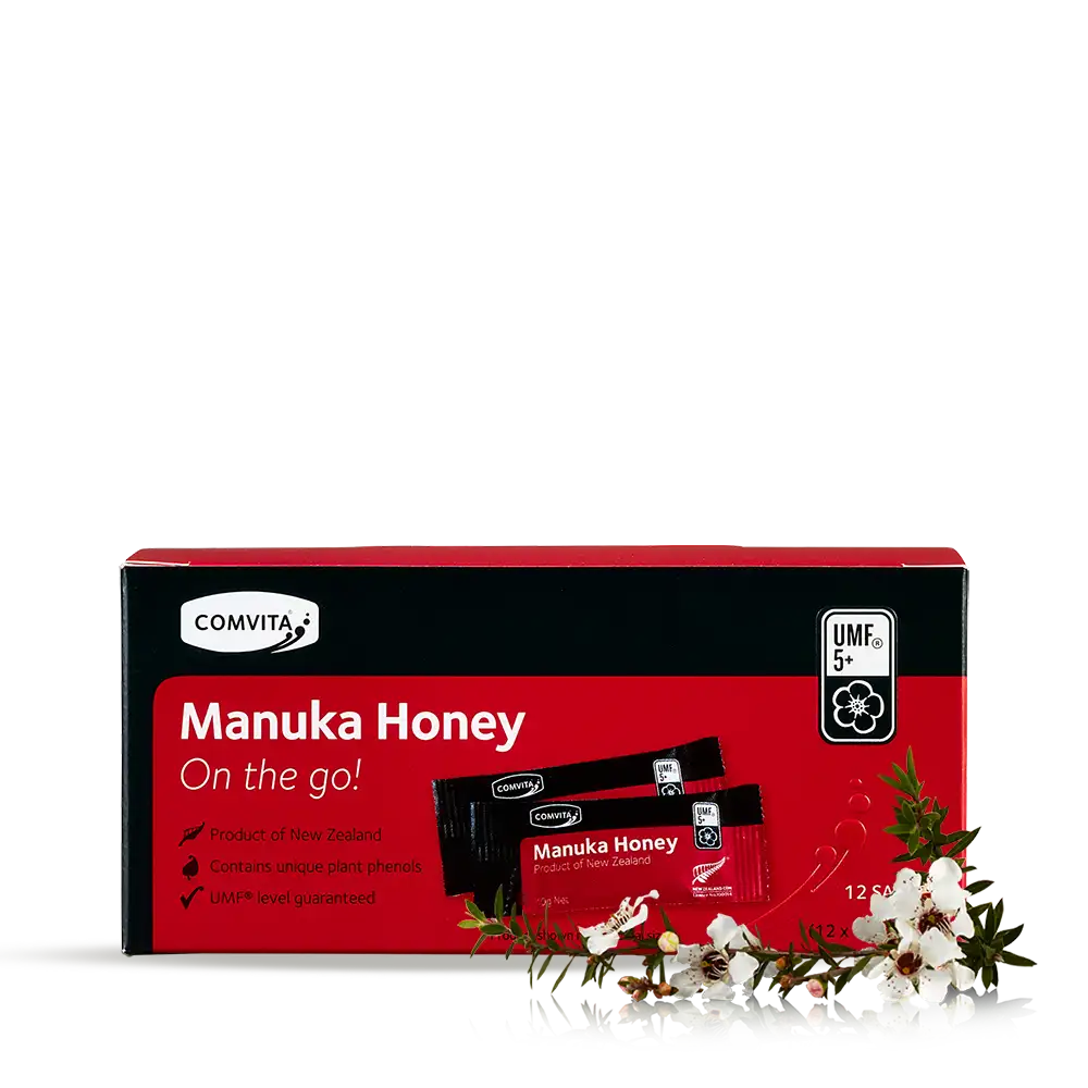 UMF 5+ Manuka Honey Sachets 12s Box Front