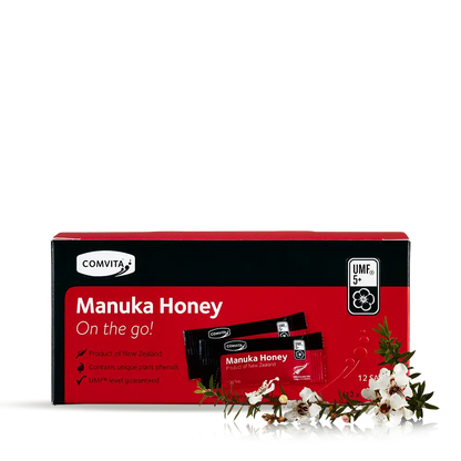 UMF 5+ Manuka Honey Sachets 12s Box Front