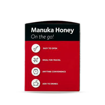 UMF 5+ Manuka Honey Sachets 30s Box Right