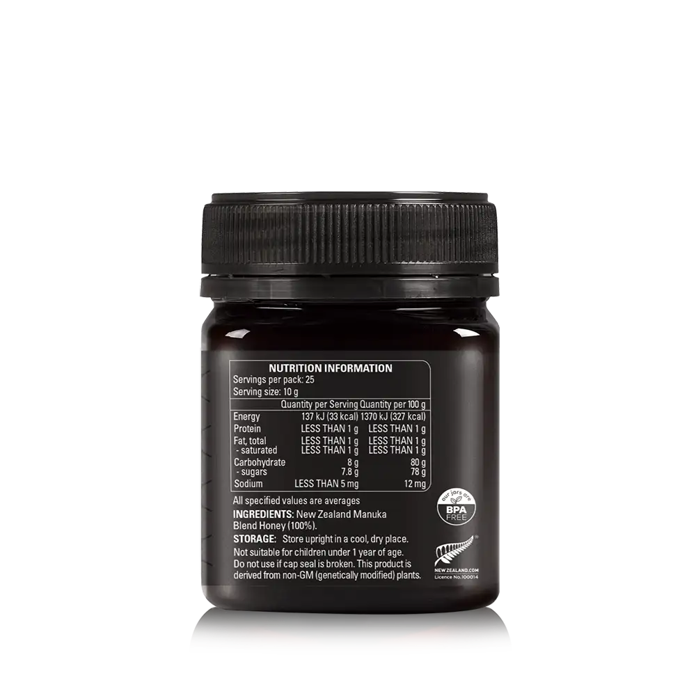 Manuka Honey Blend 250g Jar Right