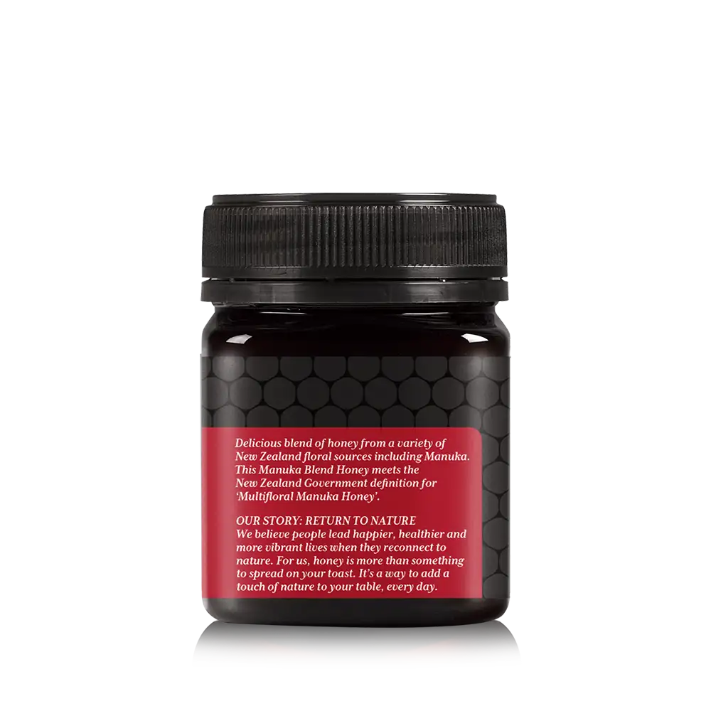 Manuka Honey Blend 250g Jar Left