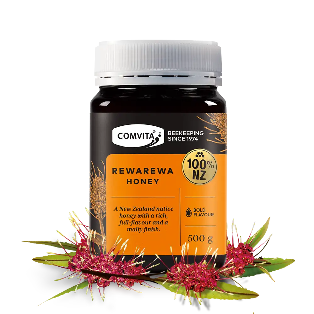 Rewarewa Honey 500g jar Front