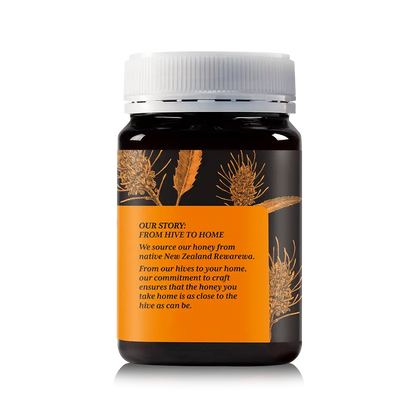 Rewarewa Honey 500g Jar Left