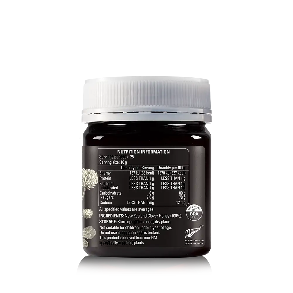 Clover Honey 250g Jar Right