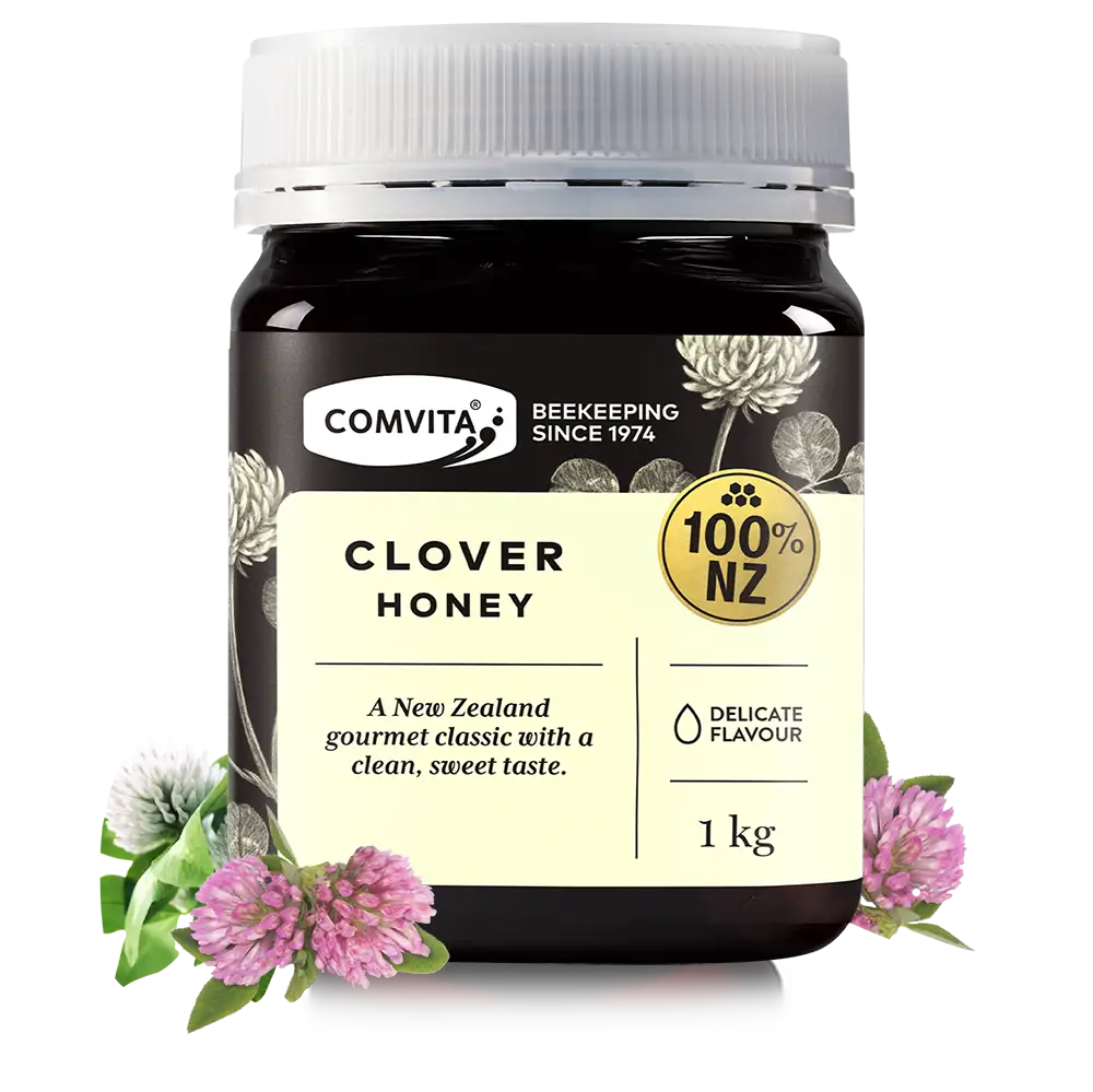 Clover Honey 1kg Jar Front