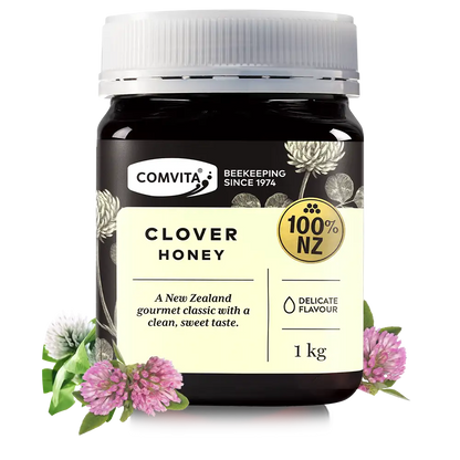 Clover Honey 1kg Jar Front