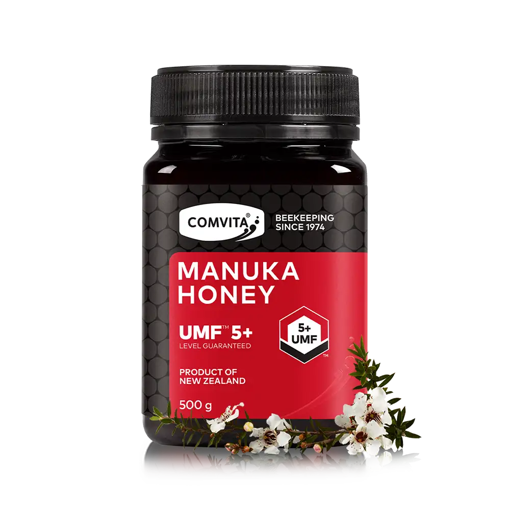 UMF 5+ Manuka Honey 500g Jar Front
