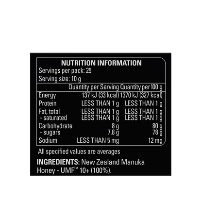 UMF 10+ Manuka Honey 250g Ingredients