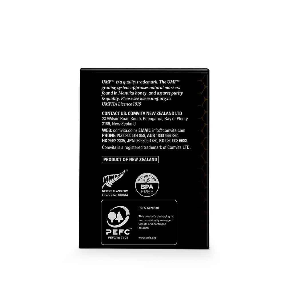 UMF 10+ Manuka Honey 250g Box Right