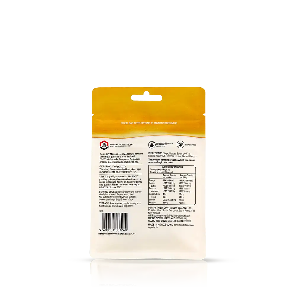 Mānuka Honey Lozenges Lemon B