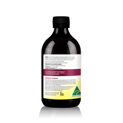 Olive Leaf Extract Mixed Berry 500ml Bottle Left