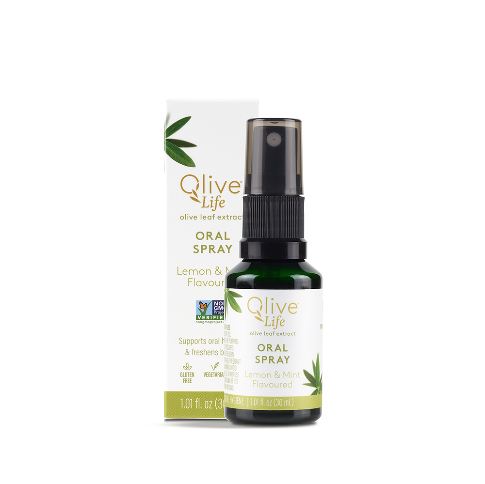 Olive Life Oral Spray 30ml Box and Bottle