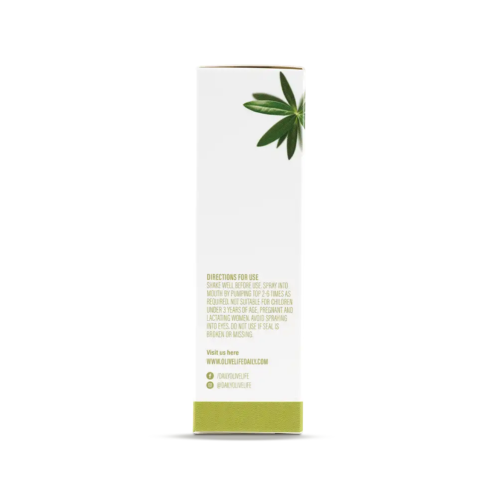 Olive Life Oral Spray 30ml Box Right