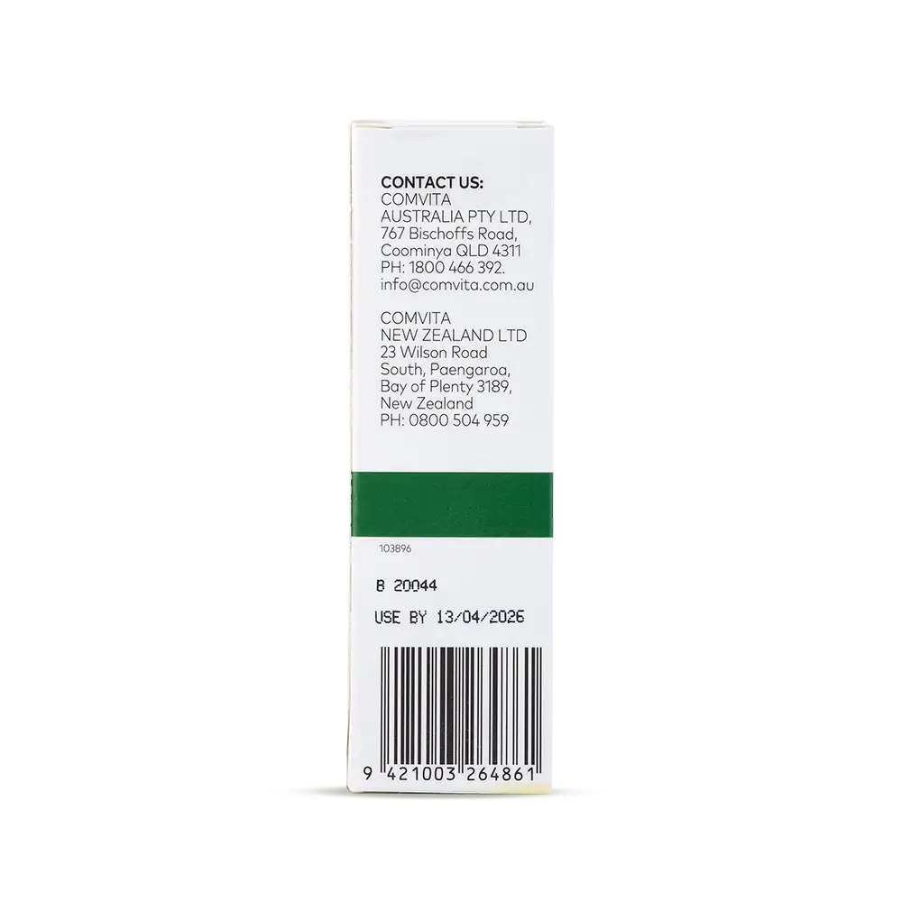 Olive Leaf Extract Oral Spray Box back