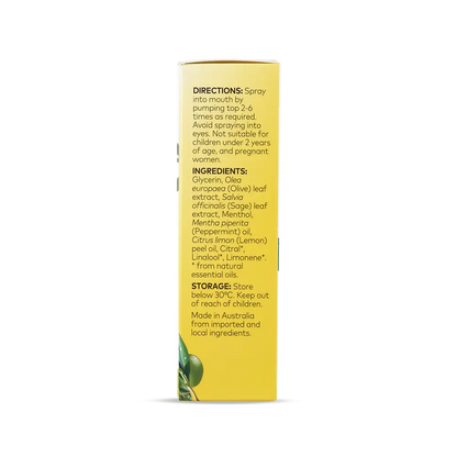 Olive Leaf Extract Oral Spray Box Left