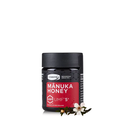 UMF 5+ Manuka Honey 50g jar front