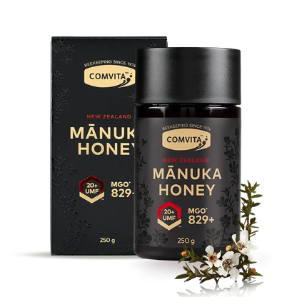 UMF 20+ Manuka Honey box and jar