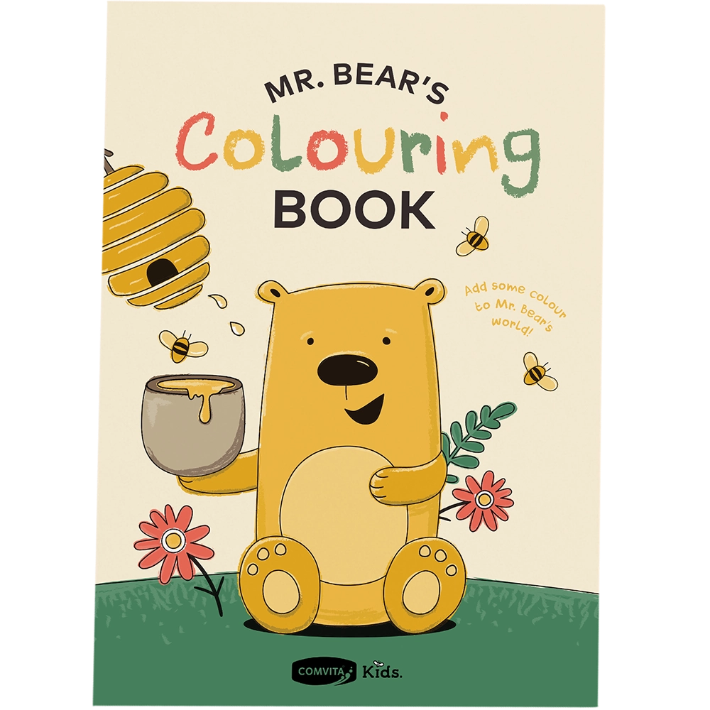Mr Bear Colouring in book