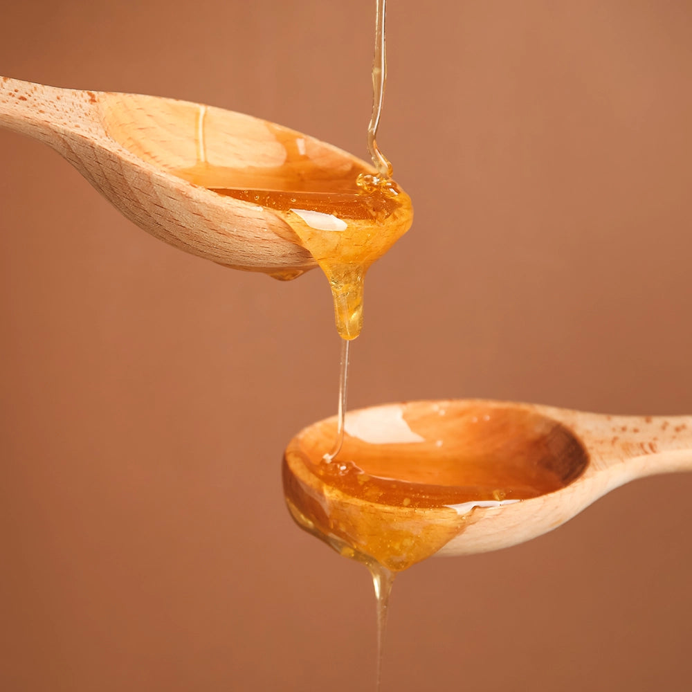 Wooden spoon honey