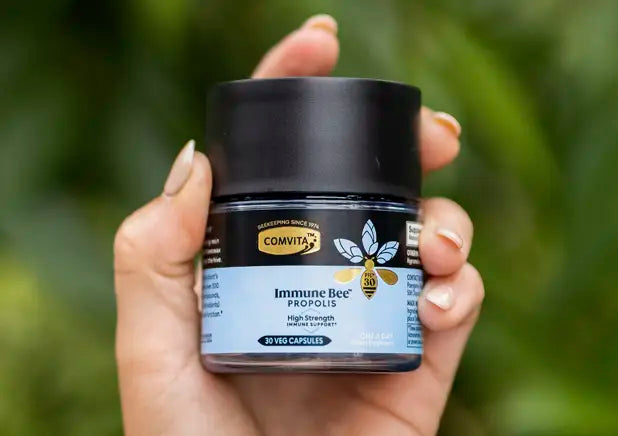 Propolis product in hand