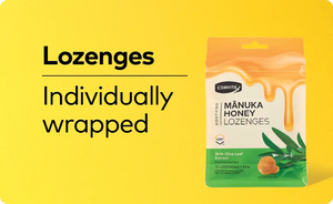 manuka honey and olive leaf extract lozenges