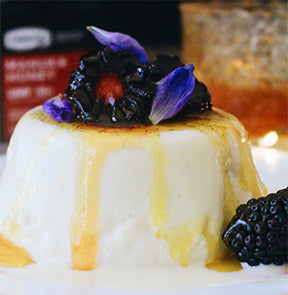 Manuka honey panecotta