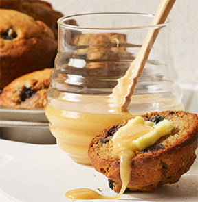 Mānuka Honey & Blueberry Muffins