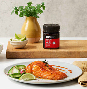 Salmon with Manuka honey and chipotle