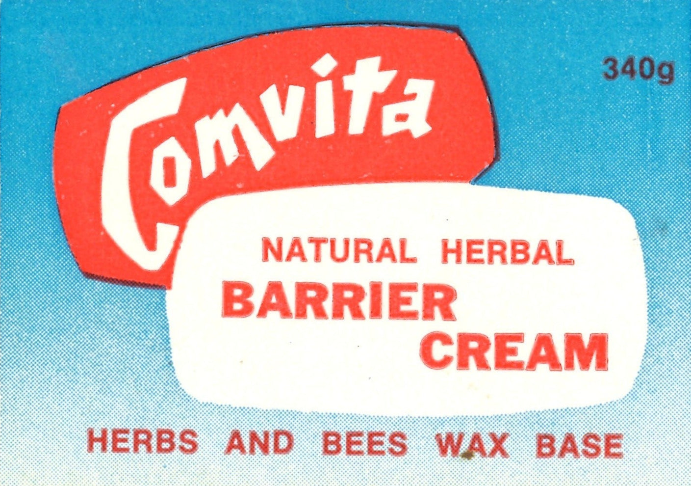 Barrier cream label