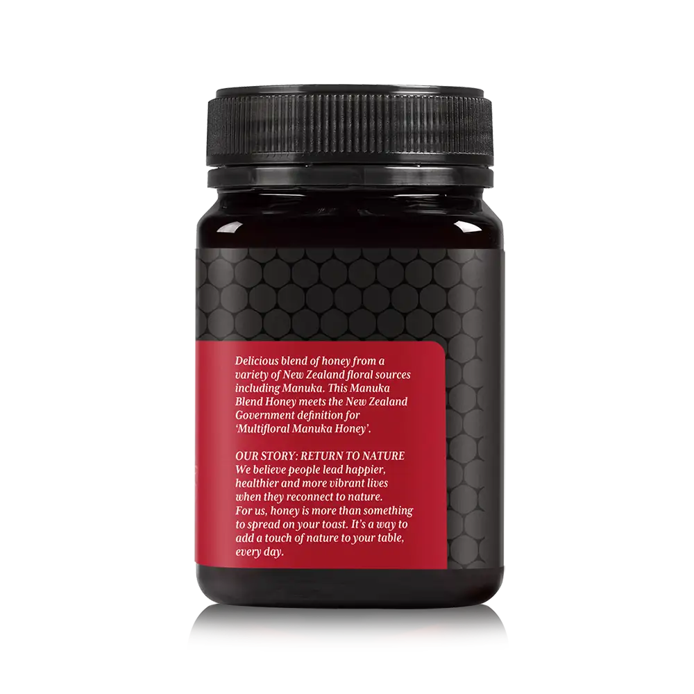 Manuka Honey Blend 500g Jar Left