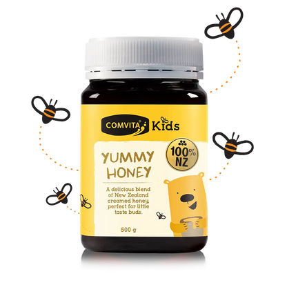 Kids Yummy Honey 500g Jar Front