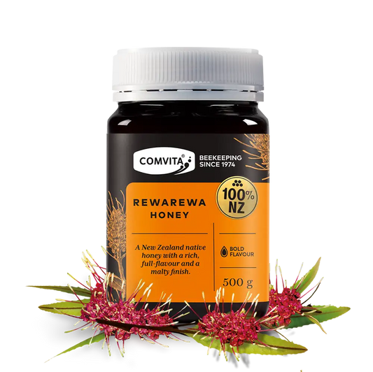 Rewarewa Honey 500g jar Front