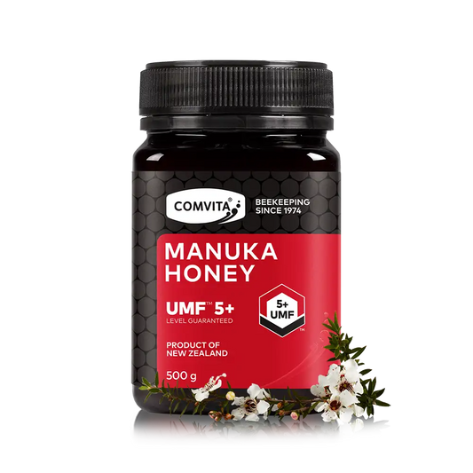UMF 5+ Manuka Honey 500g Jar Front