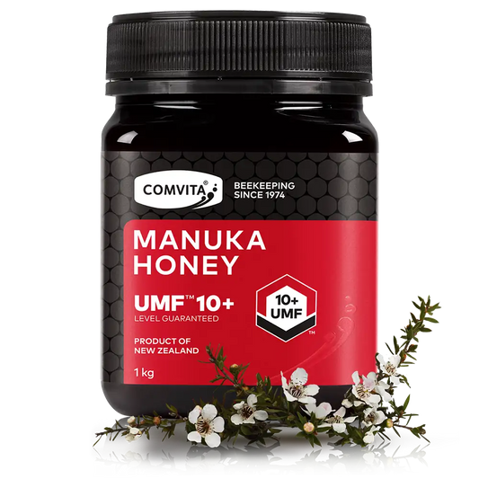 UMF 10+ Manuka Honey 1kg Jar Front