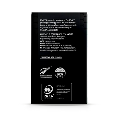 UMF 15+ Manuka Honey 500g Box Back