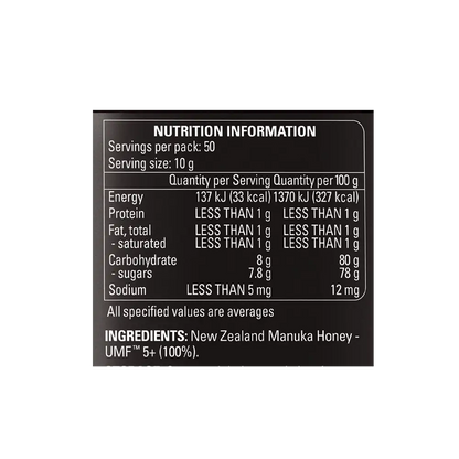 MGO 30+ Manuka Blend Honey 500g Ingredients 