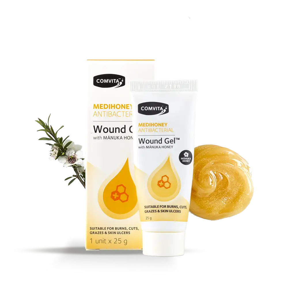 MediHoney Wound Gel 25g Box and Tube
