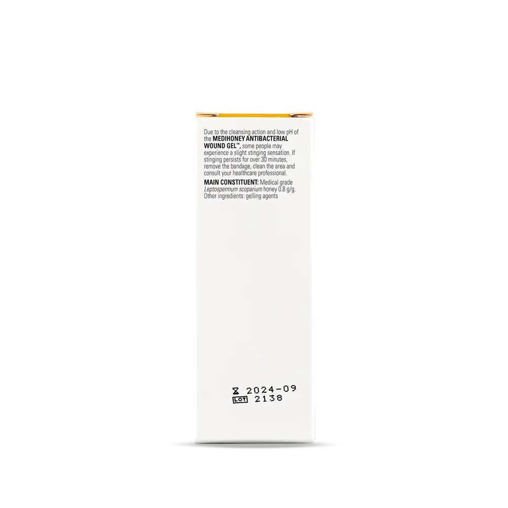 MediHoney Wound Gel 25g Box Back