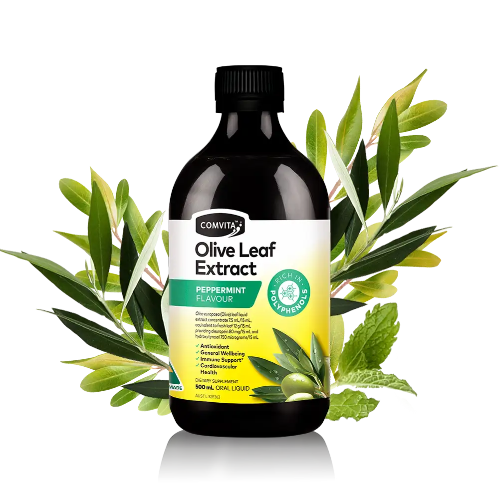 Olive Leaf Extract PEPPERMINT 500ml Front
