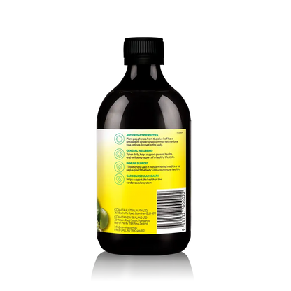 Olive Leaf Extract PEPPERMINT 500ml Bottle Left