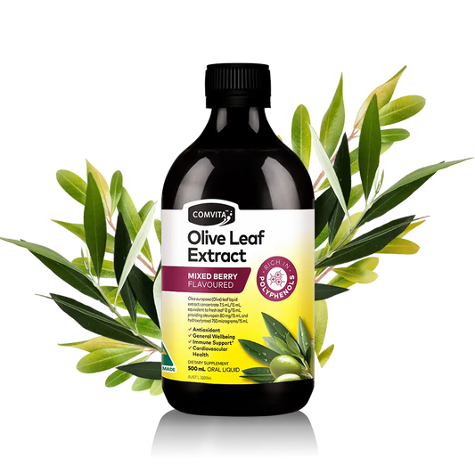 Olive Leaf Extract Mixed Berry 500ml Bottle Front