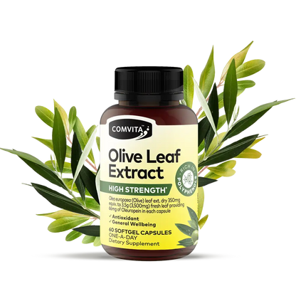Olive Leaf Extract High Strength Soft Caps 60s Bottle Front